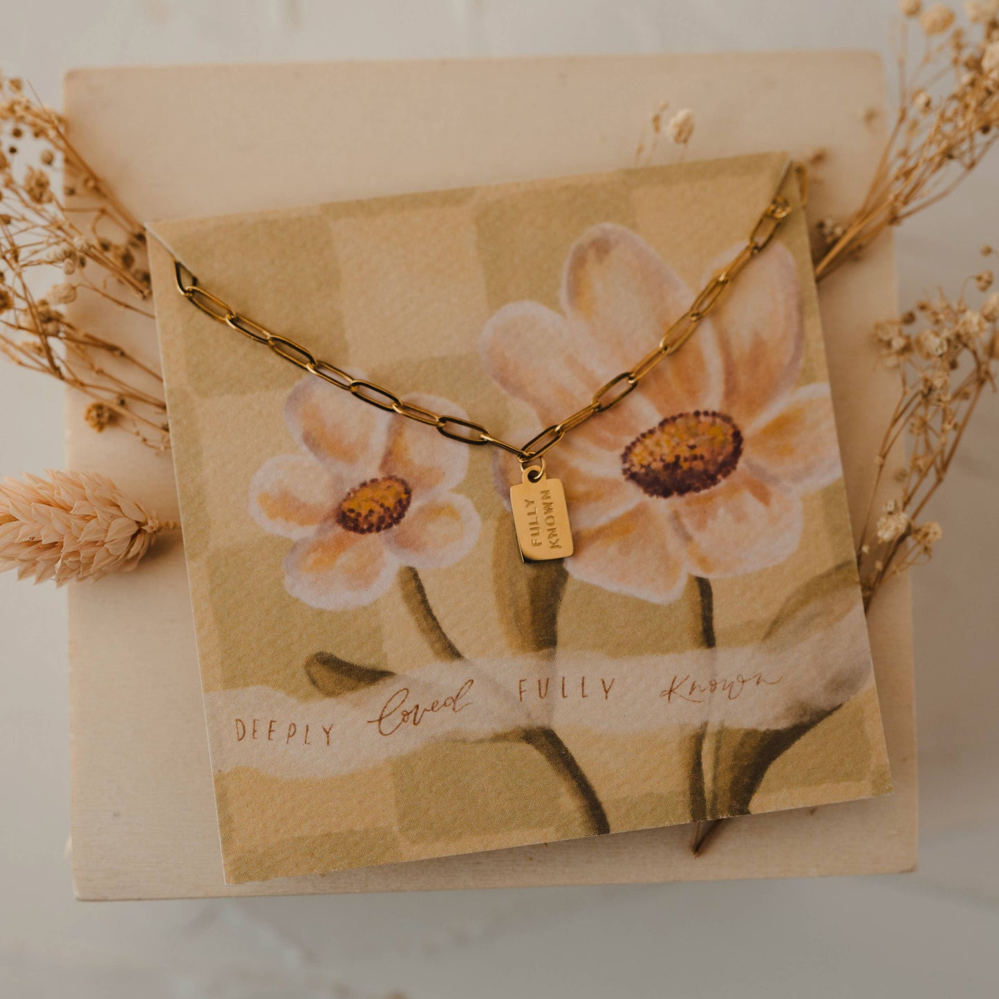 Fully Known Mini Tag Necklace