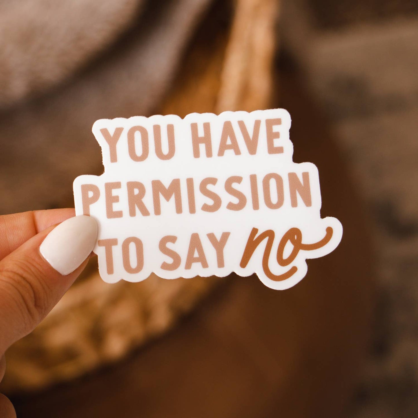 Permission to Say No Sticker
