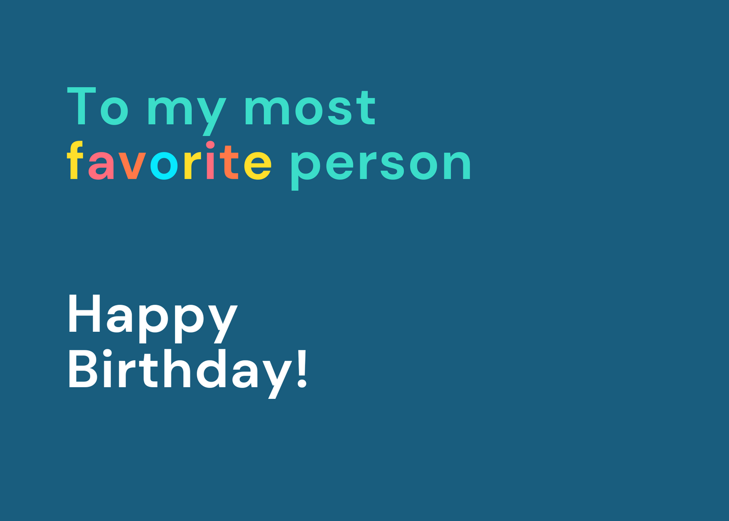 'Happy Birthday' Cards