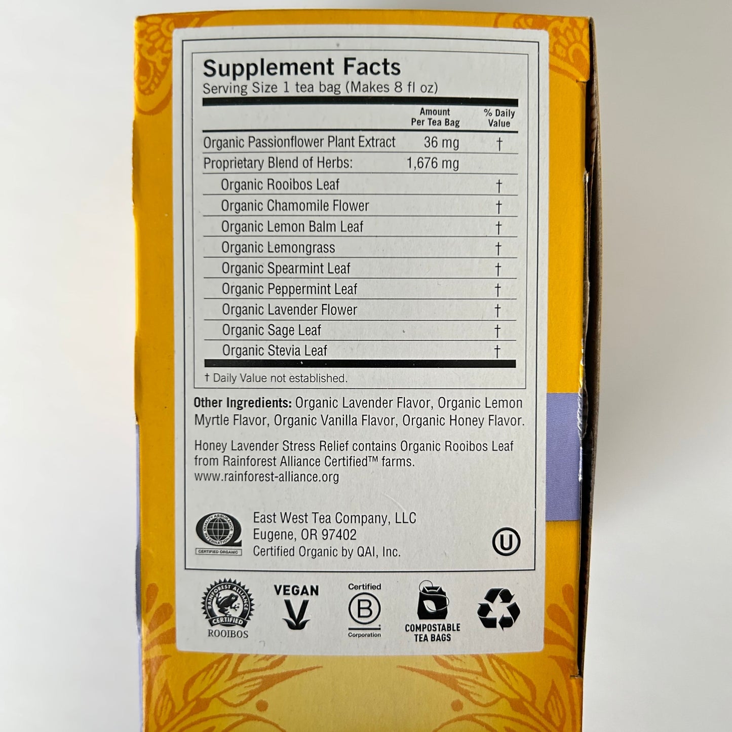 Honey Lavender Stress Relief Tea