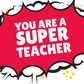 'Teacher Appreciation' Cards