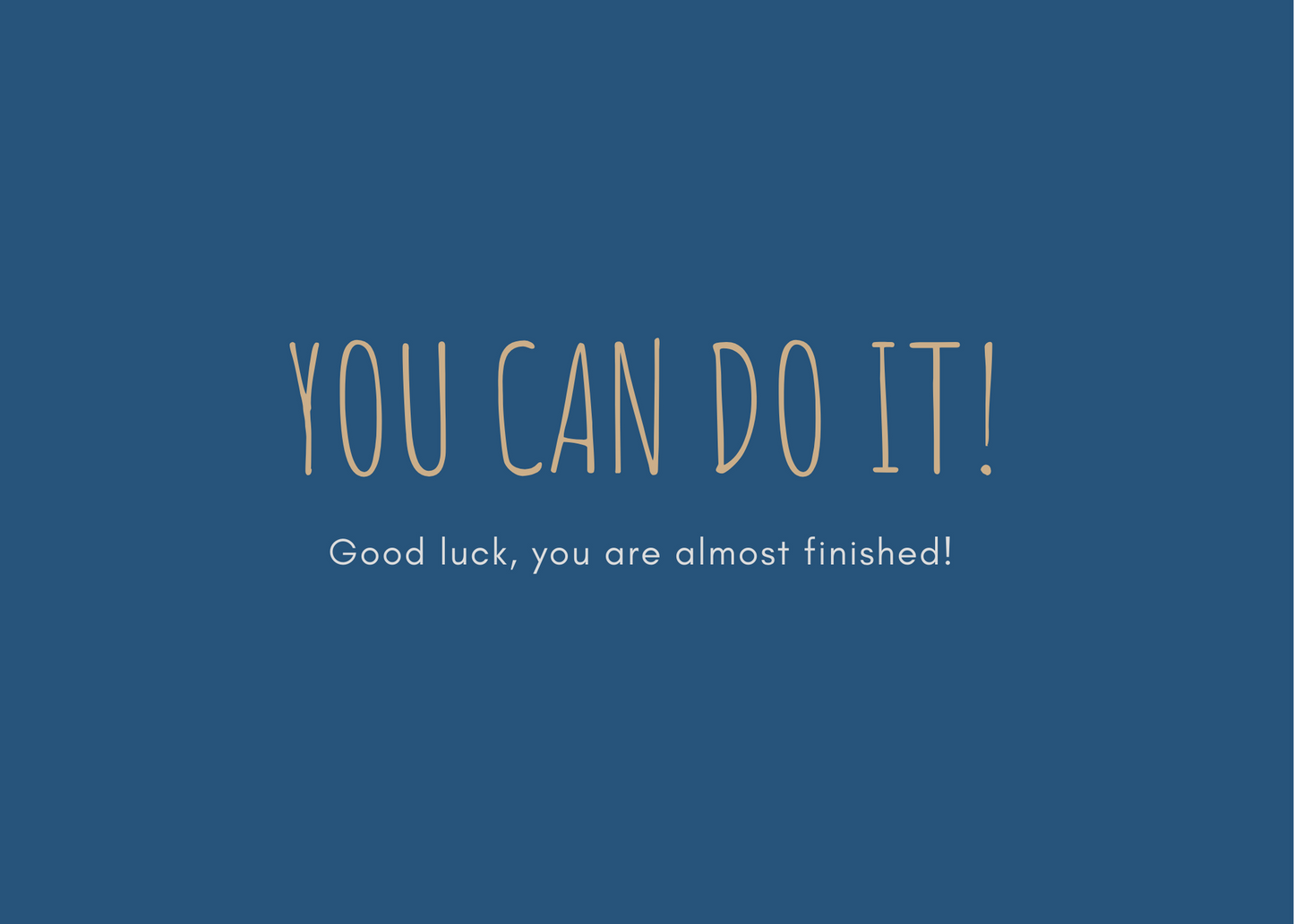 'Finals/College Students/You Got This' Cards