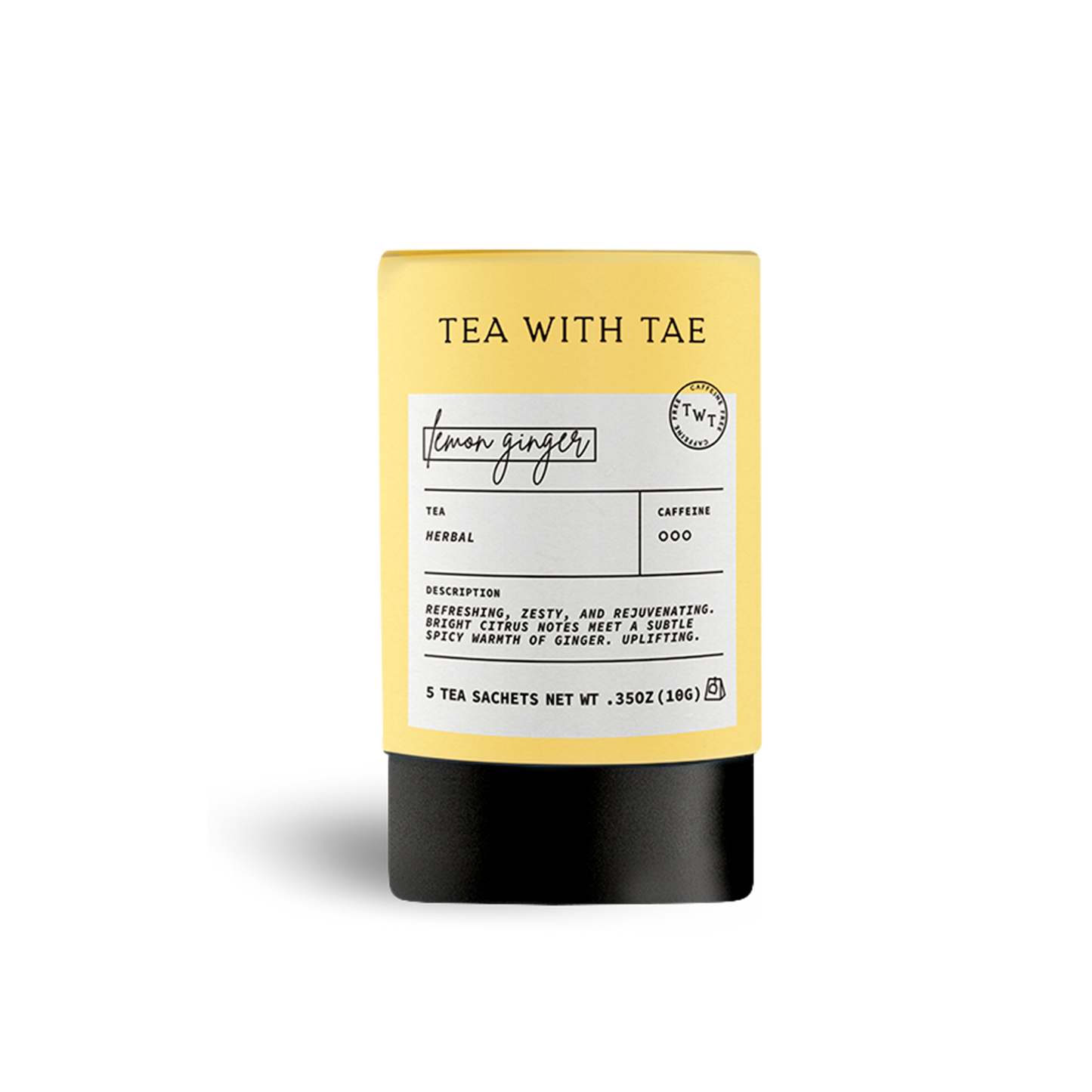 Lemon Ginger Herbal Tea Mini Tube