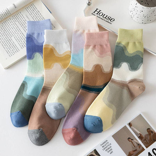 Color Wave Socks