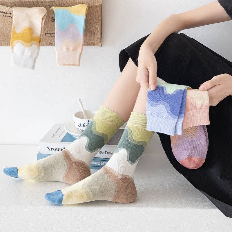 Color Wave Socks