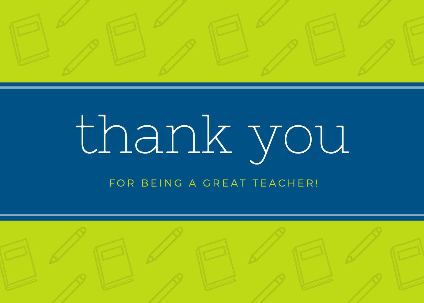 'Teacher Appreciation' Cards