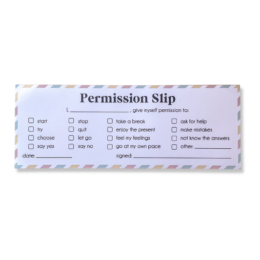 Permission Slip Notepad