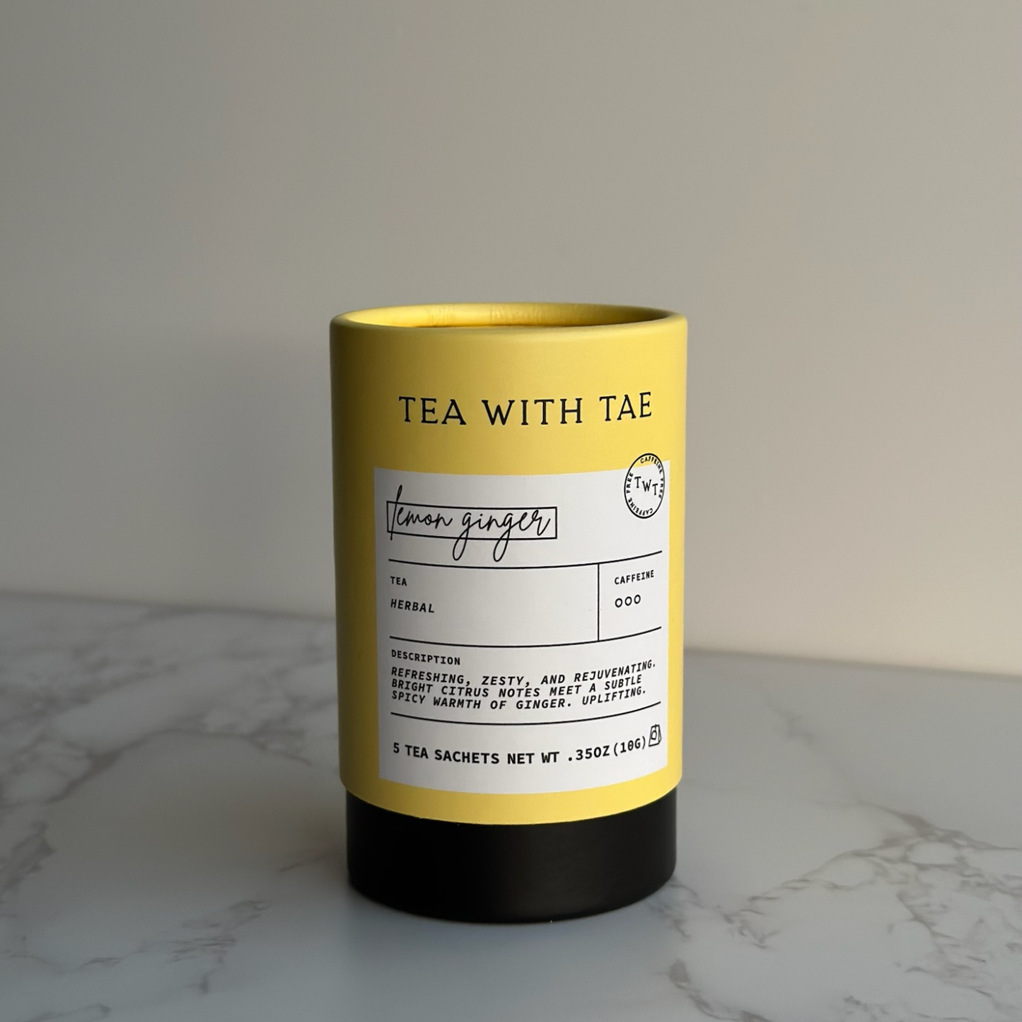 Lemon Ginger Herbal Tea Mini Tube
