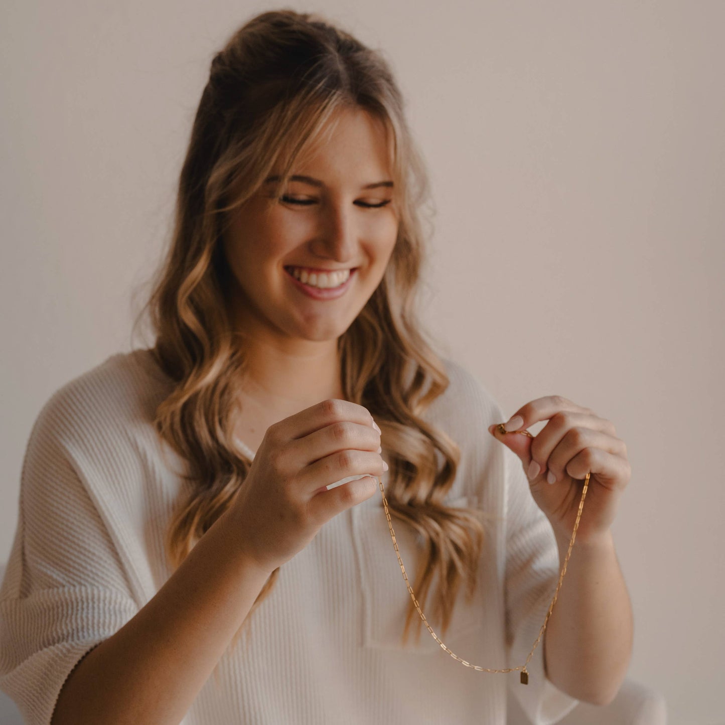 With You Mini Tag Necklace