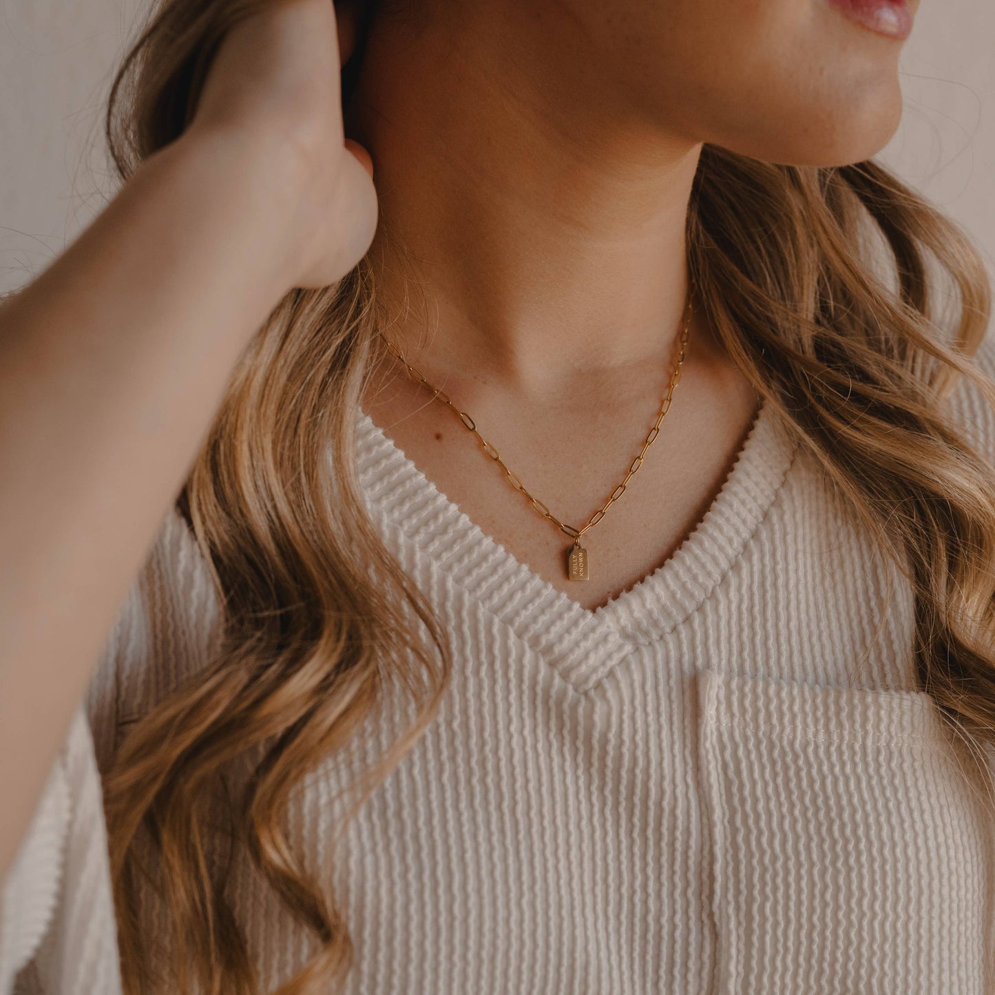 Fully Known Mini Tag Necklace