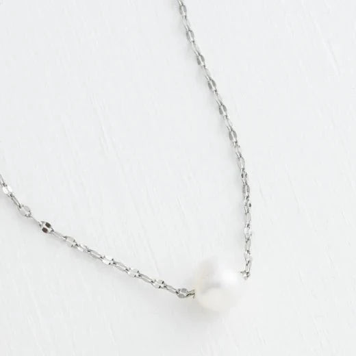 Silver Pearl Necklace