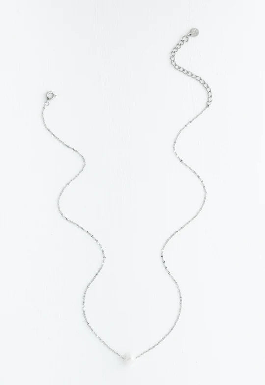 Silver Pearl Necklace